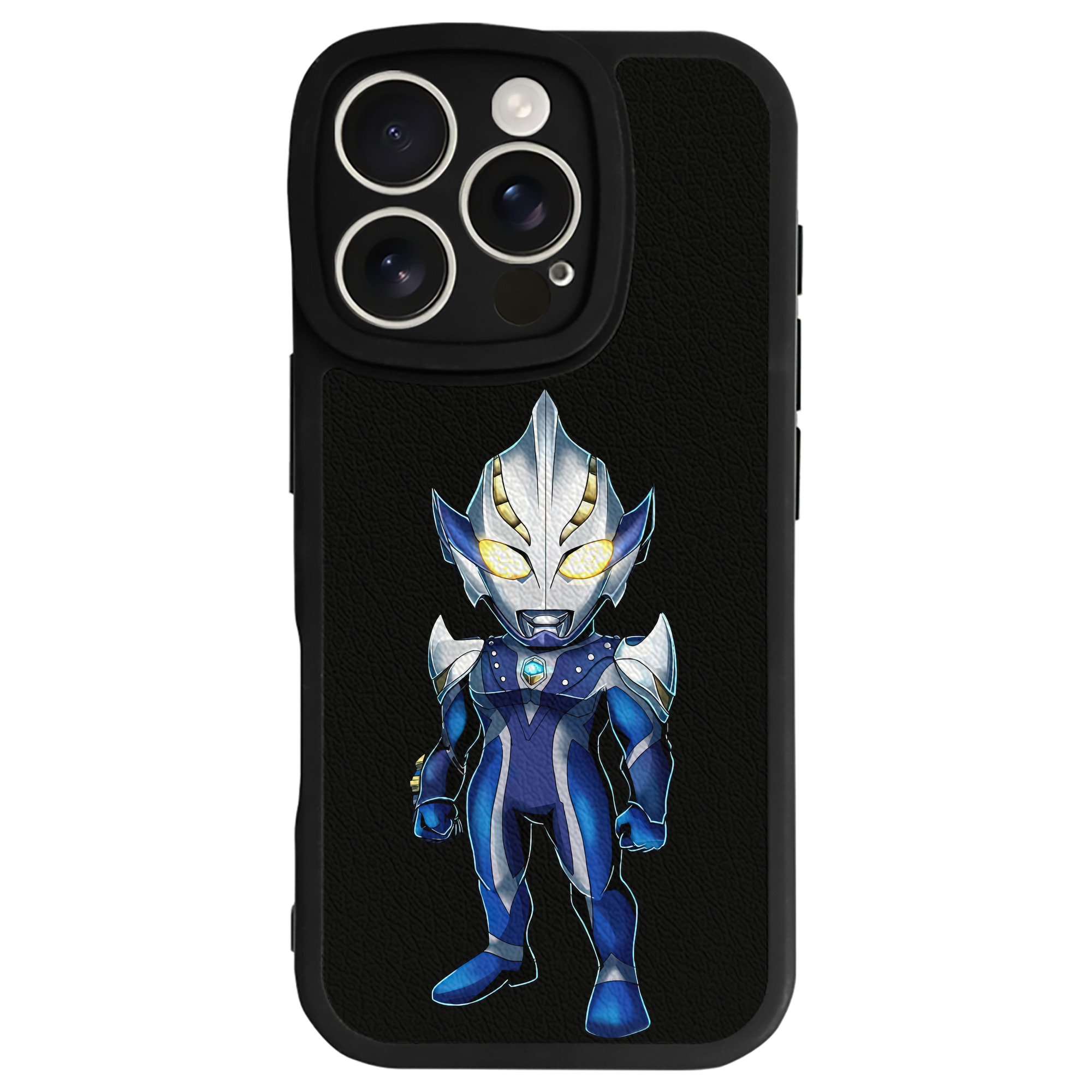 （画像用） ウルトラマン Ultraman 【iPhone 16シリーズ対応】シリコンスマホケース（レザー調） 材質：シリコン
